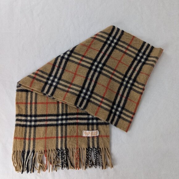 Burberry Scarf Beige – Unisex Cashmere Check – Pre-Owned – Luxury Deal - Picture 1 of 8